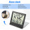 2 Pcs Digital Travel Alarm Clock Foldable LCD Clock with Calendar Temperature Snooze Mode Portable Display Desk Clock 5