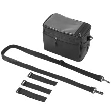 Borsa per Manubrio Bici Borsa Multifunzione Impermeabile per Bici Borsa per Telaio per Bicicletta Borsa a Tracolla in Vita Accessori per Ciclismo