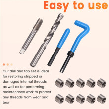 131PC SAE Thread Repair Kit HSS Drill  Kit Standard, 1/4Inch 5/16Inch 3/8Inch 7/16Inch 1/2Inch