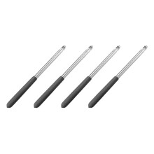 Telescopic Handheld Flagpoles, Stainless Steel Extendable Portable Guide Flag Pole for Tour Guides Teacher Pointer D