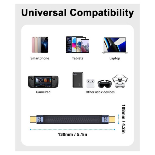 40Gbps USB 4.0 PD 240W Fast Charging Cable Support 8K 4K Video Transmission Mobile Data Cable for Phone Notebook 1