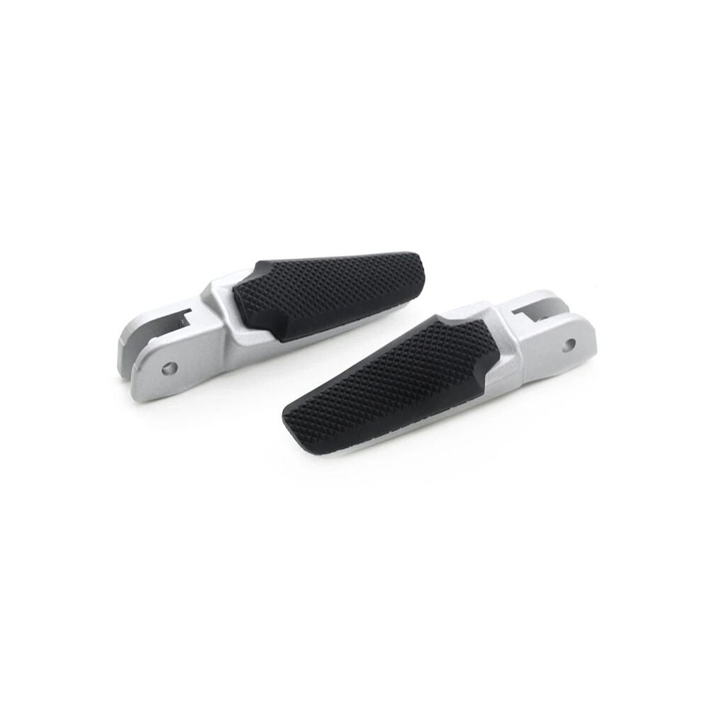 Motorcycle Front Footrest+Cover For 1200 937 821 1200 S 821 Stripes Foot Rests Footpegs Pedals Silver 6031691719807