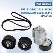 1Set Belt Tensioner & Idler Pulley V-Ribbed Belt Kit for 2.0 2.4 L4 06-15 25281-25000 25212-2G760 2528725110
