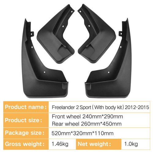 Car Mud Flaps  Mud Guard Flap  Flaps Accessories for  Freelander 2 Sport 2012-2015 2