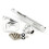 Motorcycle Steering Stabilizer Damper Mounting Bracket Kit for  YZF-R6 YZF600 2003 2004 2005 Silver 1