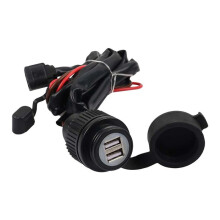 Motorcycle Accessories Dual USB Charger Outlet Interface Socket Power for  CRF300L CRF300 L CRF 300L 250L Rally