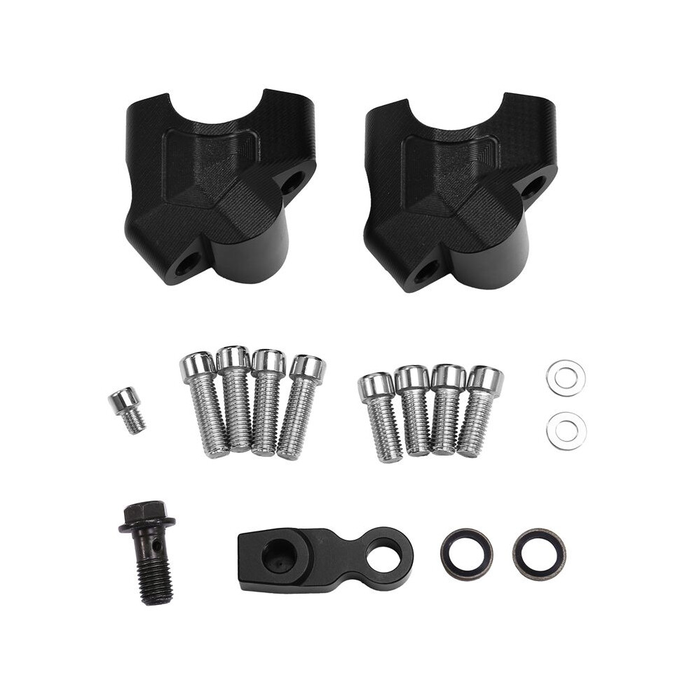 Motorcycle Handlebar Riser Mounting Clamp Handlebar Height And Rear Shift Adapter Parts For 800Mt Black 6032760068048