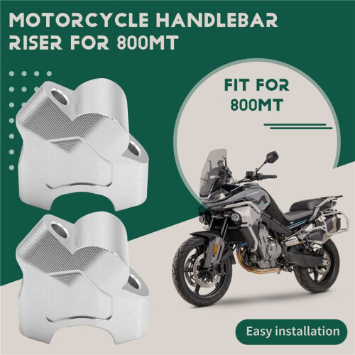 Motorcycle Handlebar Riser Mounting Clamp Handlebar Height and Rear Shift Adapter Parts for  800MT Silver 1