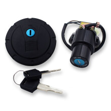 Motorcycle Ignition Lock GAS Fuel Tunk Cap Lock with Key Set for KLR650 2008-2018