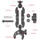 Motorcycle Riding Clip Fixed Bracket Flexible Adhesive Base Accessories Kit for   Action Camera 3
