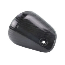Coperchio del Tubo di Collegamento del Silenziatore di Scarico Moto Tappo Antiscottatura In Fibra di Carbonio Protezione Scudo Termico per