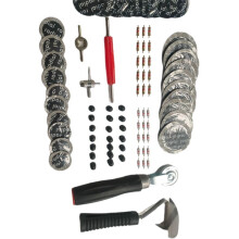 General Car Motorcycle Tyre Tire Repair Rubber Glues Patch Tool Packet for Radial Tire,Tubeless Tire Patch,85Pcs