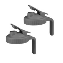 2 Confezioni di Coperchi per Barattoli di Vetro con Tappo A Bocca Larga per Barattoli di Vetro, Design con Tappo Ermetico con Maniglia, Coperchio A