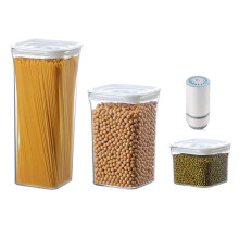 Vacuümcontainer voor Voedselopslag met Automatische Pomp, Voedsel en Ingrediënten Vers Vacuüm Vershouddoos, Afgesloten Pot