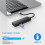 4-In-1 Type C HUB Dock USB C Hub to 4K -Compatible USB 3.0 Adapter Type C PD Charging Dock USB C Splitter 8