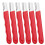 Portable Quick Sharpener, Hand Held Knife Garden Tool Sharpener Stone, Lawn Blade Sharpener (Red,6Pcs) 1