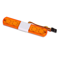 Flitsalarmlamp LED-Politieauto Helder Licht voor 1/10 RC D12 HSP, Traxs Axiale Auto-Upgradeonderdelen, 115 Mm, Geel
