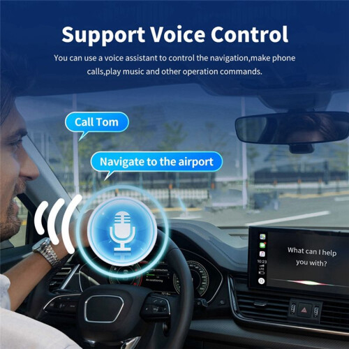 Adattatore Wireless CarPlay 2in1 Box Dongle Wireless Android Auto per Autoradio con CarPlay Cablato/Android Auto Cablato