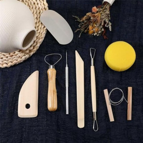 80Pcs Pottery Sculpting Clay Cleaning Tool Set Includes Clay Cutting,Modeling, Trimming Tools for Beginners Level 2