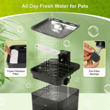6 Pack Filter and Sponge Set for 84 Ounces Cordless Pet Drinking Fountain Cat and Dog Drinking Fountain Filter