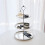 Stainless Steel Multi-Layer Tray Dessert Plate Fruit Plate Snack Plate Display Plate Cupcake Rack Gold 5