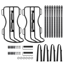 Bicycle Front Fork Shelf with Metal Bike Fork Bag Road Cycling Racks Load Bearing 10L Portable Bike Bag Accessory 2 Pack