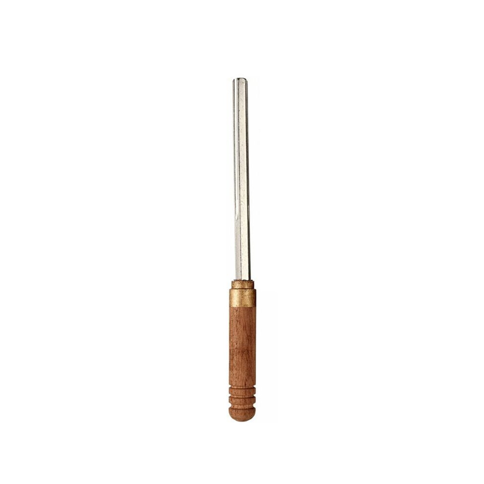 3 In 1 Guitar Fret Hexagonal File Musical Instrument Fret Repair And Grinding Tool - Wooden Handle 6031170306290