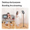 Three-Color Dimming Ring Fill Light with Desktop Tripod Rabbit Cage Selfie Light  Selfie Reverse Charging 7