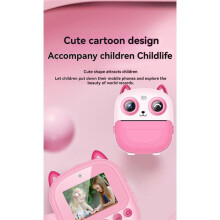 Kid Camera Printer Portable Thermal Instant Print Photo Kids Digital Camera 2.4inch HD Dual Cameras Video Toy Gifts