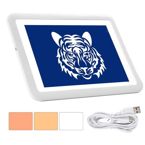 Rechargeable A4 LED Light Box for Tracing, Wireless Lightbox Drawing Light Table Light Pad Light Copy Board for Artists 1