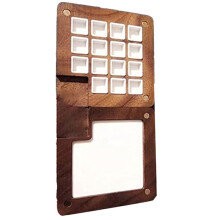 Tragbare Skizzenbuch-Palette, 15 FäCher, -Reise-Farbpalette Aus Holz, Magnetische Palettenbox für Aquarellmalerei.