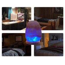 Himalayas Crystal Salt Lamp Colorful Color Changing USB Natural Salt Lamp Atmosphere Atmosphere Lamp Small Night Lamp