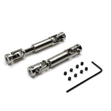 Adecuado para 1/24 FCX24 RC Car Parts & Accessories Metal Upgrade Ejes de TransmisióN Delanteros y Traseros