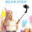 Gimbal Stabilizer Selfie Stick Foldable Wireless Tripod with  Shutter Monopod for IOS Android 4