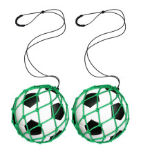 2 Stück Fußball-Kick-Trainer, Fußballnetz-Kicker, für Ballgröße 3, 4, 5, Solo-Fußball-Kick-Übungs-Trainingshilfe, Grün