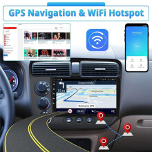 2G+64G Android 13 9 Cali Samochodowe Stereo Bezprzewodowe Carplay Android Auto dla 2001-2005, WiFi FM Kamera Cofania