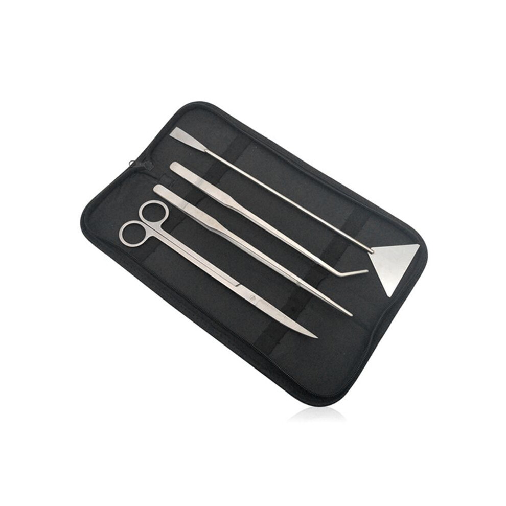 Aquarium Cleaning Tools Set Scissors Tweezers Aquatic Plant Grass Trimming Stainless Fish Tank Tools Aquarium 4713617381511