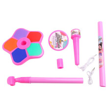Kids Microphone with Light Stand Toy,Height-Adjustable Microphone,Brain-Training Educational Toys Birthday Gift