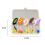 5 Boxed Composite Sequins Rotating Sequins Metal Hand-Cranked Copper Column Three Hook Lueya Bait Set 6.5g-7cm 6
