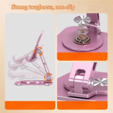 Phone Stand Aluminum Alloy Butterfly Foldable 360 Degree Rotating Adjustable Within 8inche for Desk Tablet Smartphone