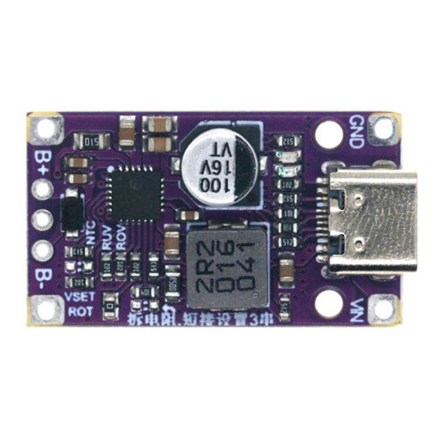 Type-C USB 2S Lithium Battery Charger Module Lithium Battery Pack Charging Board Quick Charge 3.7V Polymer for UAV