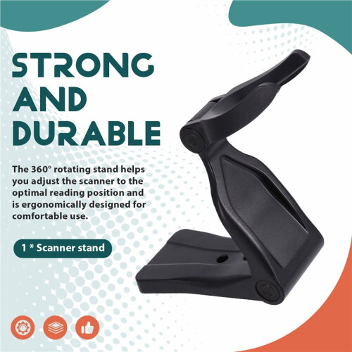 Universal Adjustable Barcode Scanner Stand,Super Stable, 360 Rotatable Barcode Reader Stand,for Most Handheld Scanners 2