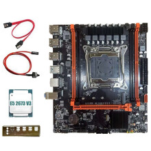 X99H Desktop Motherboard+E5 2673 V3 CPU B85 LGA2011-3 4X DDR4 REG ECC RAM Slots M.2 PCIE SATA3.0 X99 Gaming Motherboard