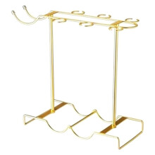 Wine Glass Holder, Countertop Metal Wine Glass Holder,Can Store 6 Wine Glasses, 2 Bottles of Wine,1 Wine Decanter