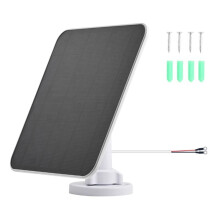 5W Waterproof Outdoor Solar Panel 5V Charging for Ring Spotlight Cam & Ring Stick  Cam O-Ring Terminal Port