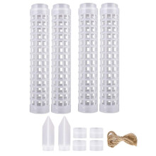 Stackable Transparent Plastic Moss Pole for Plants Monstera , Indoor Plant Accessories Support Stakes, Plant Stakes