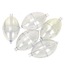 5PCS Fishing Clear Float Buoy Slip Strike Indicator Oval Float Spin Surface Bubble Float Fishing Outdoor Accessories