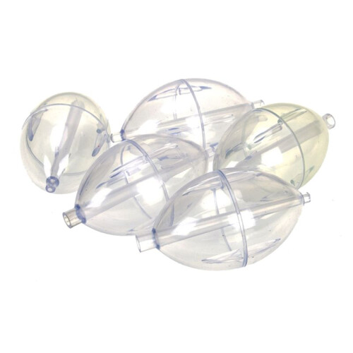 5PCS Fishing Clear Float Buoy Slip Strike Indicator Oval Float Spin Surface Bubble Float Fishing Outdoor Accessories 1