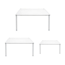Acrylic Cupcake Stand, 3 Pcs Square Clear Cake Stand Dessert Table Display Set for Food Cake Pizza Dessert Display