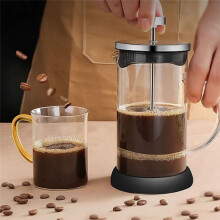 Cafeteras de Prensa Francesa Cafetera de Vidrio de Acero Inoxidable Cafetera Manual Multifuncional Accesorios de Café 1000 Ml